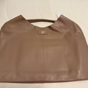 Kurt Geiger Oversized Warm Taupe Leather Oversized Hobo Women's Bag - NWT